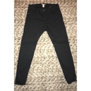 H&M charcoal skinny pants NWOT